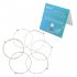 6 Pcs Silver Plated Copper Alloy Music Instrument Strings Set Replacement for Acoustic Guitar 0 010 0 047 Inch A104