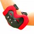 6 Pieces Kids Outdoor Sports Protective Gear Knee Pads Elbow Pads Wrist Guards Roller Skating Safety Protection Pink currency