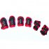 6 Pieces Kids Outdoor Sports Protective Gear Knee Pads Elbow Pads Wrist Guards Roller Skating Safety Protection Pink currency