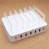 6 Port QC3 0 USB Charger Quick Charging Station Dock Multiple Devices Organizer For iPhone Dock Station EU Plug