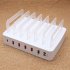 6 Port QC3 0 USB Charger Quick Charging Station Dock Multiple Devices Organizer For iPhone Dock Station AU Plug