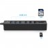 6 Port USB 2 0 Data Hub 2 In 1 SD TF Multi USB Combo with 3ft Cable for Mac  PC  USB Flash Drives And Other Devices Black