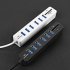 6 Port USB 2 0 Data Hub 2 In 1 SD TF Multi USB Combo with 3ft Cable for Mac  PC  USB Flash Drives And Other Devices White
