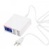6 Ports USB Charger Travel Charger LCD Digital Display Smart Charging Station Multi Port USB Charging Plug EU plug