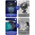 6  Rechargeable Clip On Fan  Small Portable Clip Fan With Strong Clamp Grip 3000mAh 5 Speed   LED Display Ideal For Bedroom  Office  Gyms Yuanfeng blue