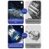 6  Rechargeable Clip On Fan  Small Portable Clip Fan With Strong Clamp Grip 3000mAh 5 Speed   LED Display Ideal For Bedroom  Office  Gyms Yuanfeng blue