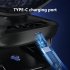 6  Rechargeable Clip On Fan  Small Portable Clip Fan With Strong Clamp Grip 3000mAh 5 Speed   LED Display Ideal For Bedroom  Office  Gyms Yuanfeng blue