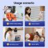 6  Rechargeable Clip On Fan  Small Portable Clip Fan With Strong Clamp Grip 3000mAh 5 Speed   LED Display Ideal For Bedroom  Office  Gyms Yuanfeng blue