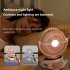 6  Rechargeable Clip On Fan  Small Portable Clip Fan With Strong Clamp Grip 3000mAh 5 Speed   LED Display Ideal For Bedroom  Office  Gyms Yuanfeng blue