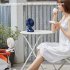 6  Rechargeable Clip On Fan  Small Portable Clip Fan With Strong Clamp Grip 3000mAh 5 Speed   LED Display Ideal For Bedroom  Office  Gyms girly pink