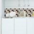 6 Sheets set Kitchen Waterproof Oil proof Wallpaper Removable PVC Decals Bathroom Stickers as shown