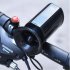 6 Sound Cycling Bike Bell Alarm Warning Electric Horn Ultra Loud Bicycle Accessory as shown