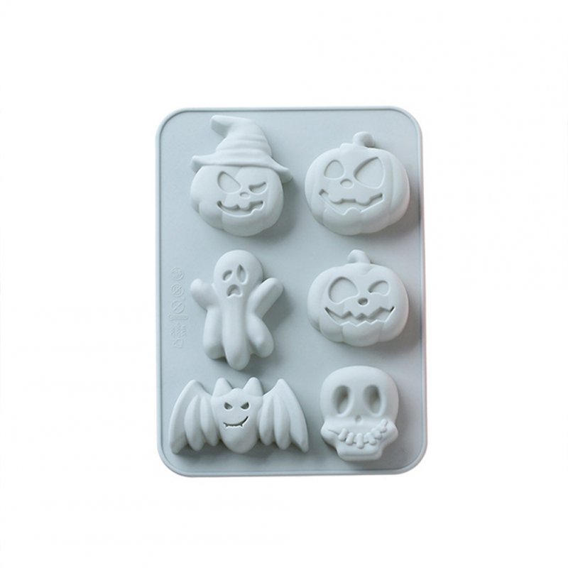 6-hole Cake  Mold Silicone Halloween Style Cake Shaper Kitchen Baking Accessories Blue