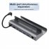 6 in 1 Docking Station with HD Multimedia Interface 4k 60hz Gigabit Ethernet USB 3 0 USB C Stand