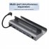6 in 1 Docking Station with HD Multimedia Interface 4k 60hz Gigabit Ethernet USB 3 0 USB C Stand
