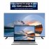6 in 1 Docking Station with HD Multimedia Interface 4k 60hz Gigabit Ethernet USB 3 0 USB C Stand