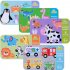 6 in 1 Kids Baby Cartoon Animal Pattern Puzzles Early Education Wood Toy Marine life