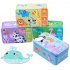 6 in 1 Kids Baby Cartoon Animal Pattern Puzzles Early Education Wood Toy Marine life