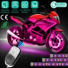 6-in-1 Motorcycle Under Glow Light Kit Rgb Music Atmosphere Light Strip Led Bar Modified Contour Lamp As shown