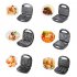 6 in 1 Waffle Makers with 6 Removable Plates Non Stick Coating Stainless Steel Sandwich Maker for Breakfast EU Plug