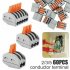 60 Pack Splicing Connector 30 Pcs 2 Port 20pcs 3 Port 10pcs 5 port Electrical Pushin Lever Nut Assortment Electrical Connectors Kit For Quick Wiring 28 12 AWG 2
