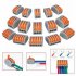 60 Pack Splicing Connector 30 Pcs 2 Port 20pcs 3 Port 10pcs 5 port Electrical Pushin Lever Nut Assortment Electrical Connectors Kit For Quick Wiring 28 12 AWG 2