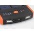 6000mAh Dual USB output solar powered power bank and phone charger comes with 4 accessories for charging tablets  phones and other portable electronics