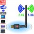 600Mbps Wireless USB Wifi Network Adapter Dongle Dual Band 2 4G 5 8Ghz with Antenna