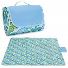 600d Outdoor Picnic Mat Wear-resistant Oxford Cloth Portable Beach Mat Blanket For Camping Hiking (145 X 200cm) lily