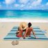 600d Outdoor Picnic Mat Wear resistant Oxford Cloth Portable Beach Mat Blanket For Camping Hiking  145 X 200cm  colorful stripe