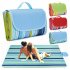 600d Outdoor Picnic Mat Wear resistant Oxford Cloth Portable Beach Mat Blanket For Camping Hiking  145 X 200cm  colorful stripe