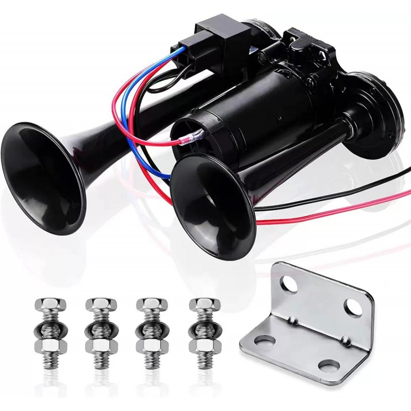 600db 12v Dual Trumpets Super Loud Car Electric Horn Truck Boat Train Speaker