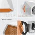 600w 1000w Portable Electric Air Heater Fan PTC Ceramic Heating Overheat Protection for Office Tabletop Home British plug