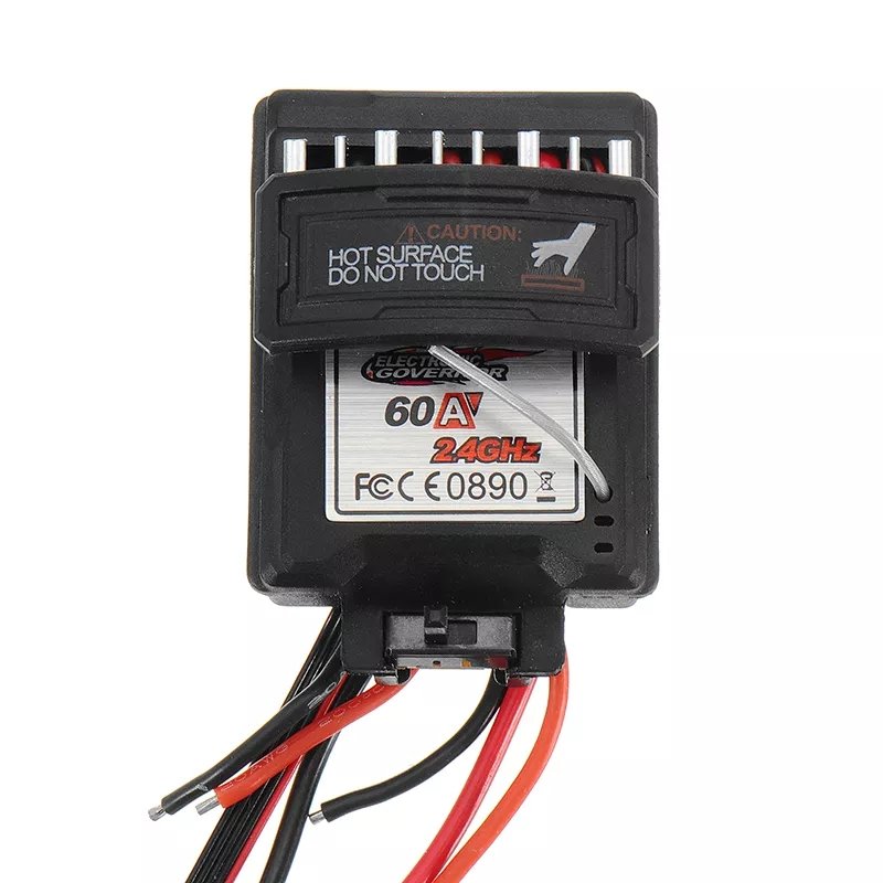 60A 7.4V Brushed Speed Controller ESC for Xinlehong 9125 1/10 RC Car Parts No.25-ZJ07 as shown
