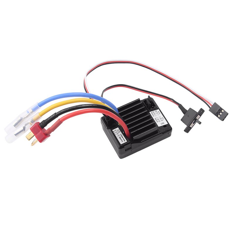 60A Brush Electronic Speed Controller Waterproof ESC for 1/10 RC Car 60A