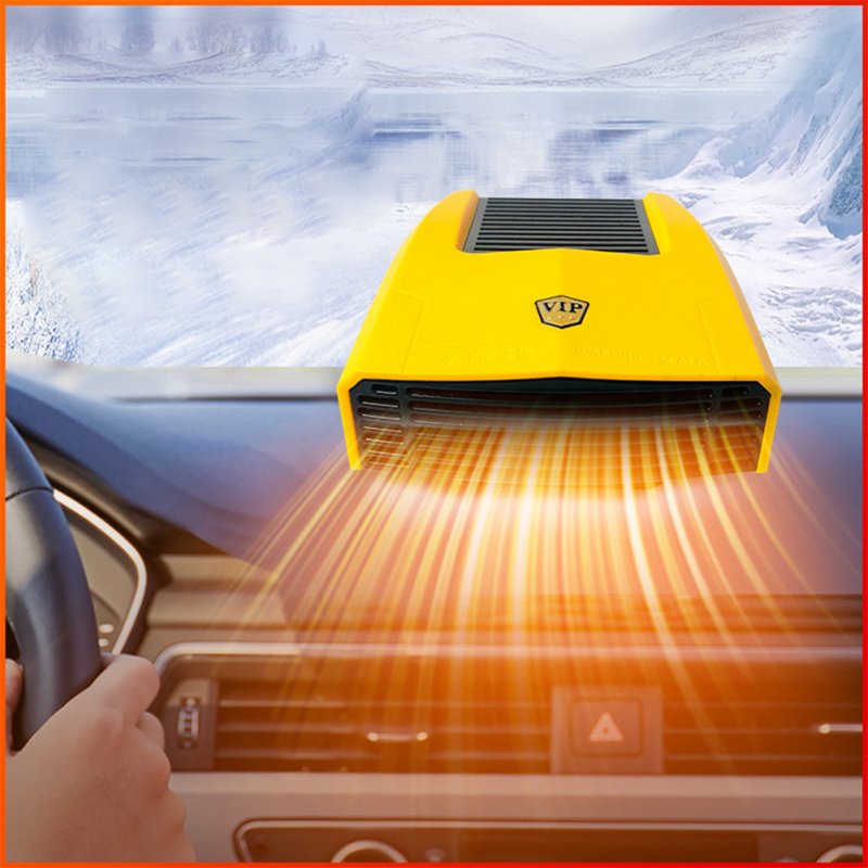 12V/24V Car Heater Heating/Cooling Fan Windshield Defroster Cigarette Lighter Plug Fast Heating Defogger Defroster 