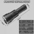 60W LED Dive Flashlight Max Waterproof 1500 Lumen Strong Light Ultra Bright Aluminium Alloy Submersible Flashlight