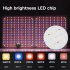 60W LED Quantum Board Plant Grow Light Full Spectrum Dimming Timer Succulents Growing Lights For Indoor Plants EU Plug round plug