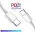 60W PD Type C to Type C Charger Fast Charging Cable Adapter Data Line QC 3 0 Data Cable