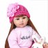60cm Reborn Girl Baby Doll Silicone Princess Child Toy for Birthday Gift As shown