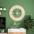 60cm Wall Clocks Silent Non Ticking Wood Grain Wall Clock For Living Room Bedroom Kitchen Office Classroom Decor 24inch