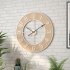 60cm Wall Clocks Silent Non Ticking Wood Grain Wall Clock For Living Room Bedroom Kitchen Office Classroom Decor 24inch