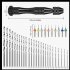 60pcs Precision Pin Vise Micro Drill Bits Hand Twist Drill Bits Set Rotary Tools Kit for Diy Assembling Electronics
