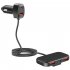 60w Car Fast Charger 5 Port Multi function Extension Cable Intelligent Expansion Charging Device Black SC02M