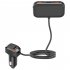 60w Car Fast Charger 5 Port Multi function Extension Cable Intelligent Expansion Charging Device Black SC02M