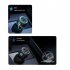 60w High power Car Charger Dual port Button Switch Qc3 0 Pd Fast Charging Adapter With 7 color Light black