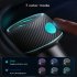 60w High power Car Charger Dual port Button Switch Qc3 0 Pd Fast Charging Adapter With 7 color Light black