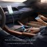 60w High power Car Charger Dual port Button Switch Qc3 0 Pd Fast Charging Adapter With 7 color Light black