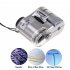 60x Handheld Portable Led Mini Magnifier Microscope Magnifying Glass Money Detector Light With Storage Bag NO 9595 Silver