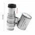 60x Magnification Portable Pocket Microscope Mini LED Currency Detecting Jewellers Loupe English 9882